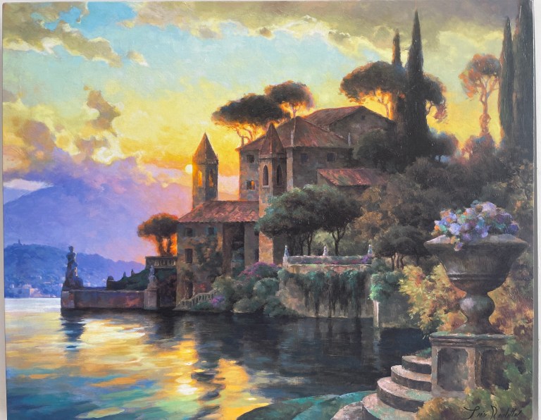 Lake Como Paradise by Leon Roulette – Kavanaugh Art Gallery
